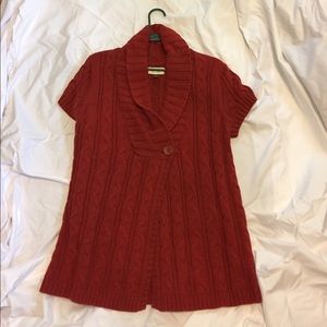 Plus long short sleeve sweater- great for layering