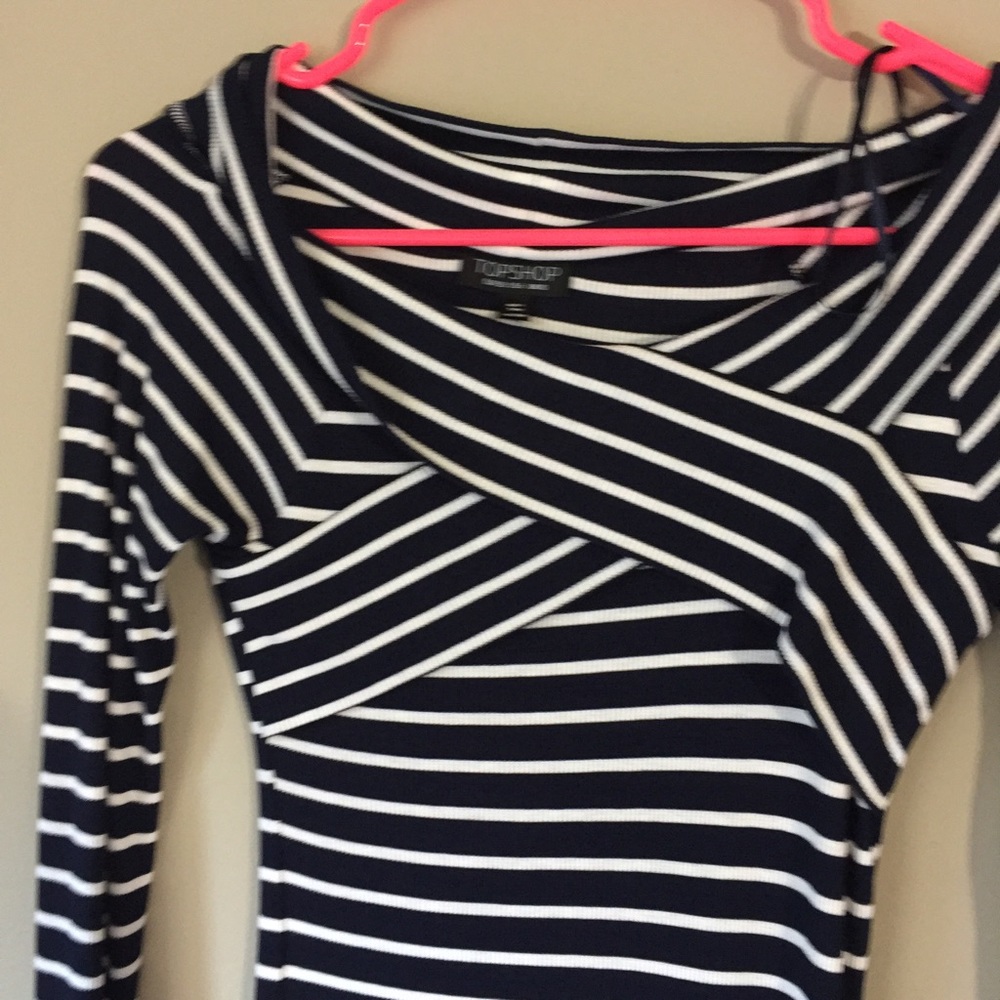 ⭐️⭐️⭐️ TOPSHOP bodycon stripe dress - NWOT ⭐️⭐️⭐️ - Picture 5 of 6
