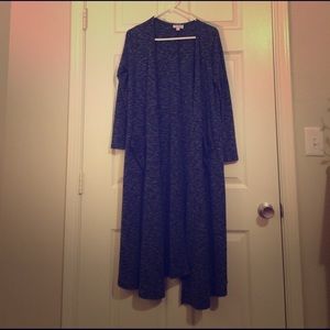 EUC Lularoe small Sarah in heathered blue