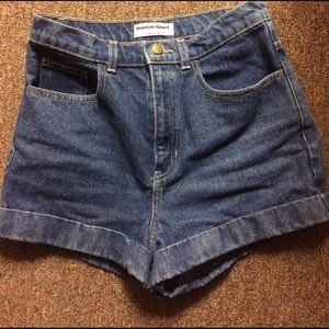 high waisted jean shorts