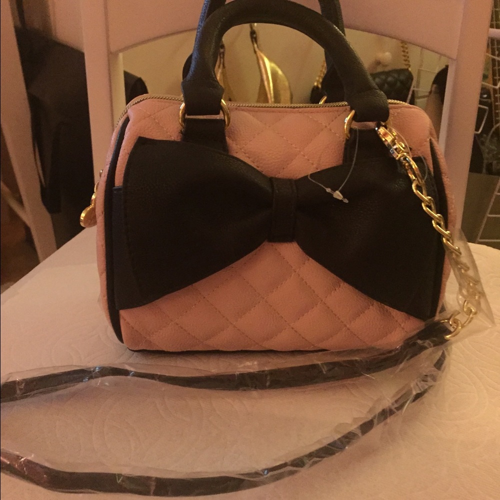 Betsy Johnson Quilted Bow Small Bag