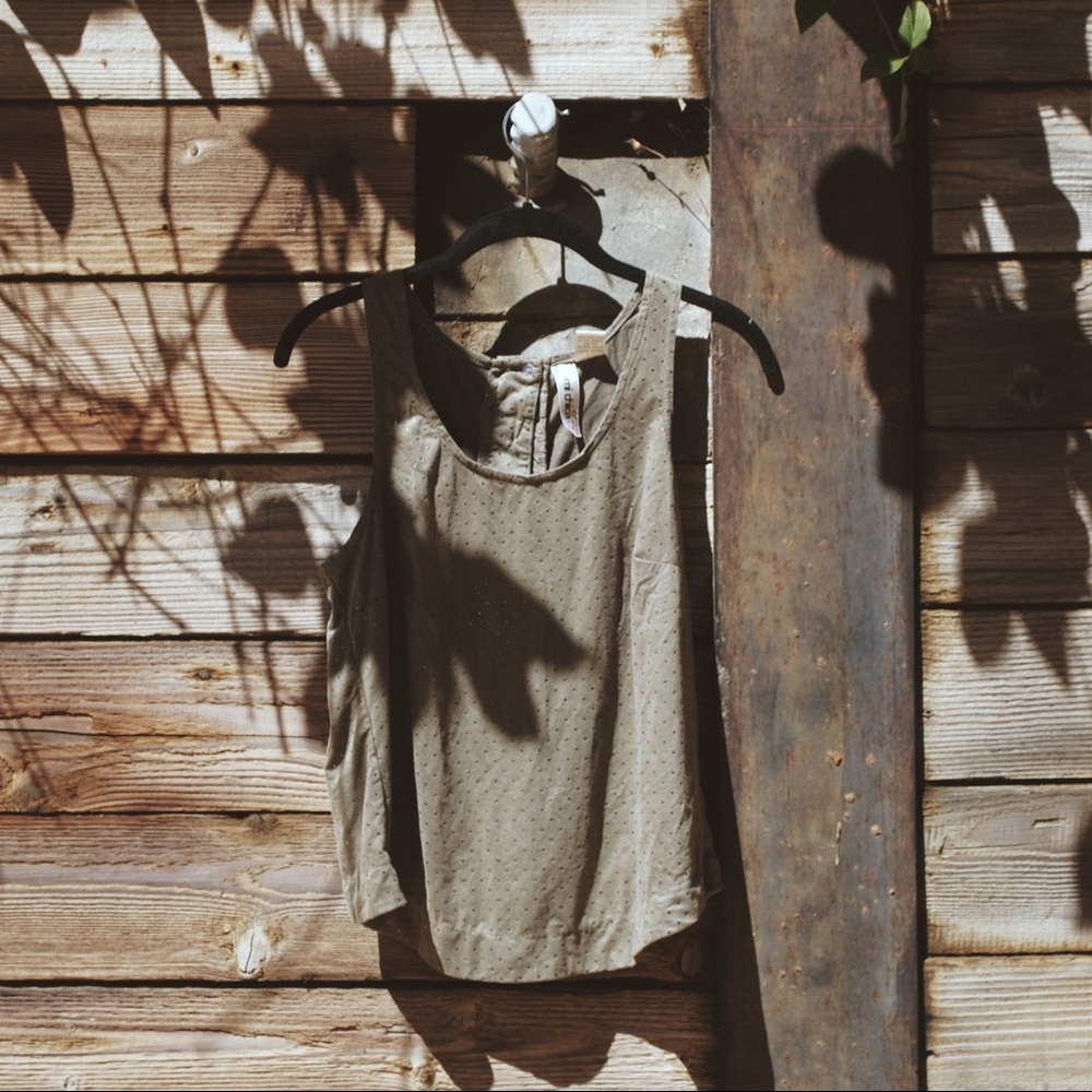 Microsuede tank top