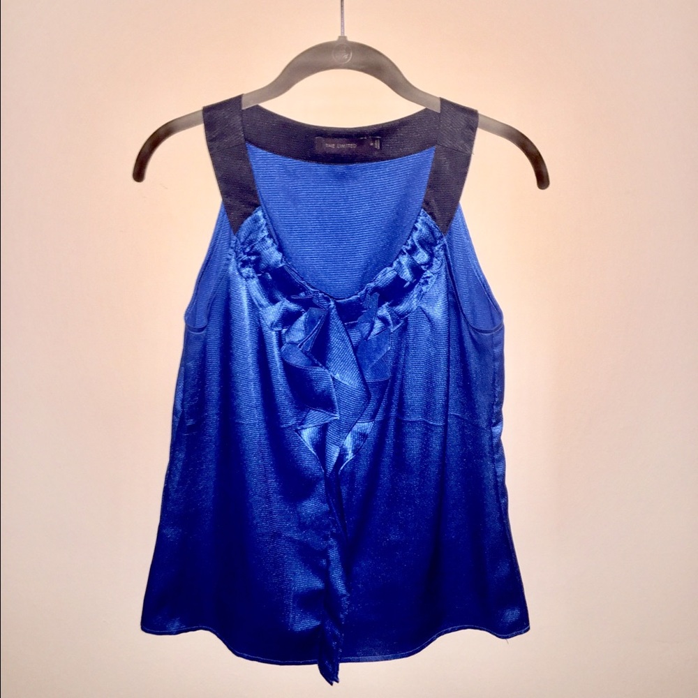The Limited Blue And Black Shirt