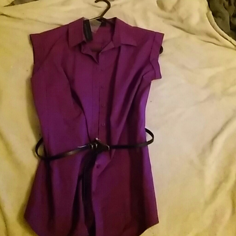 Purple dressy shirt