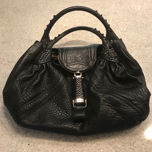 fendi leather spy bag