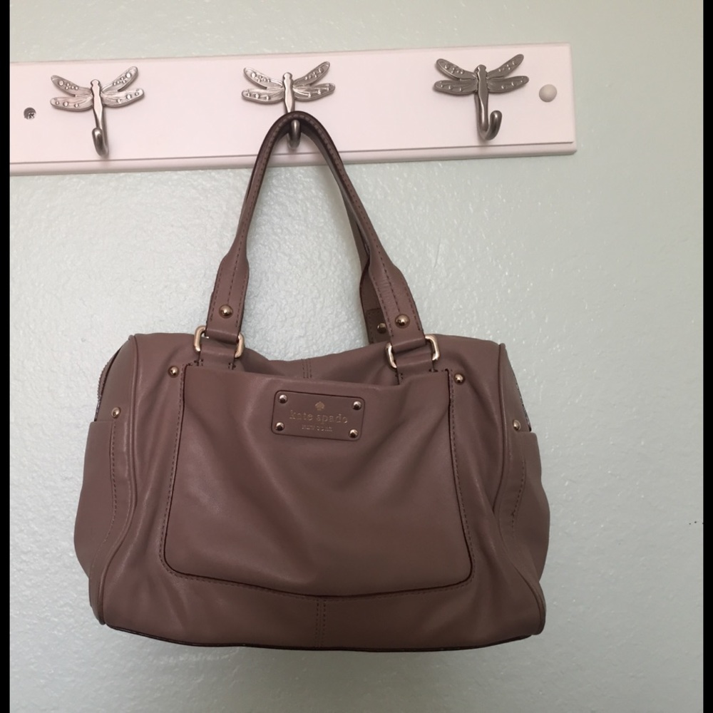 Authentic Kate Spade Satchel in Taupe