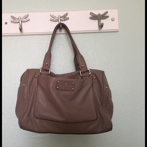 Authentic Kate Spade Satchel in Taupe