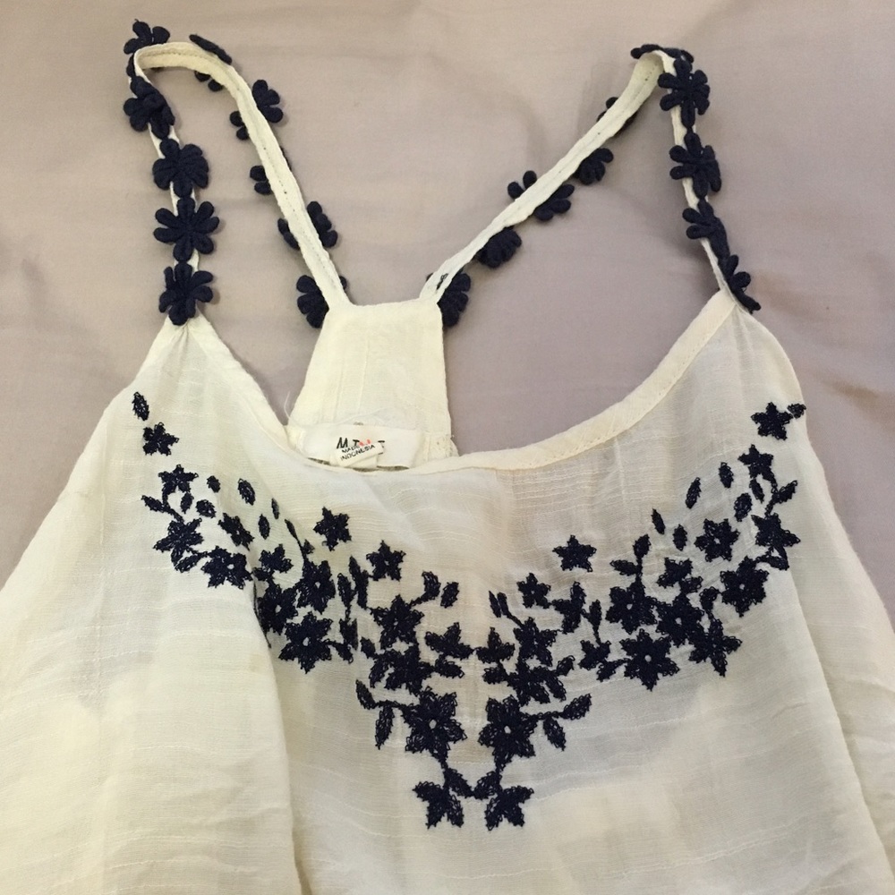 Cream crochet top from a botique