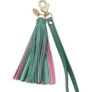 NWT, Fossil Leather Bag Charm NWT, Fossil Leather Bag Charm