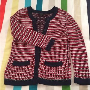 Talbots chunky knit patriotic sweater
