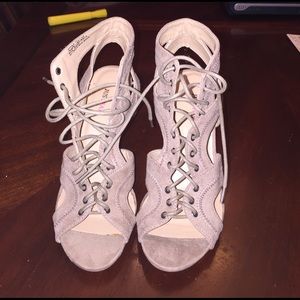 Wedged lace up Espadrilles