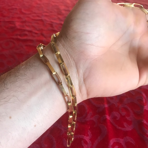 Gold link necklace - Picture 3 of 3