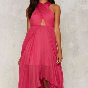 ❗️PRICE DROP: NWT Nasty Gal Hot Pink Maxi Dress