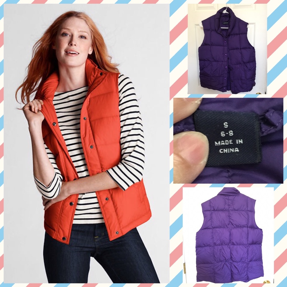 ❎Lands end puff vest warm