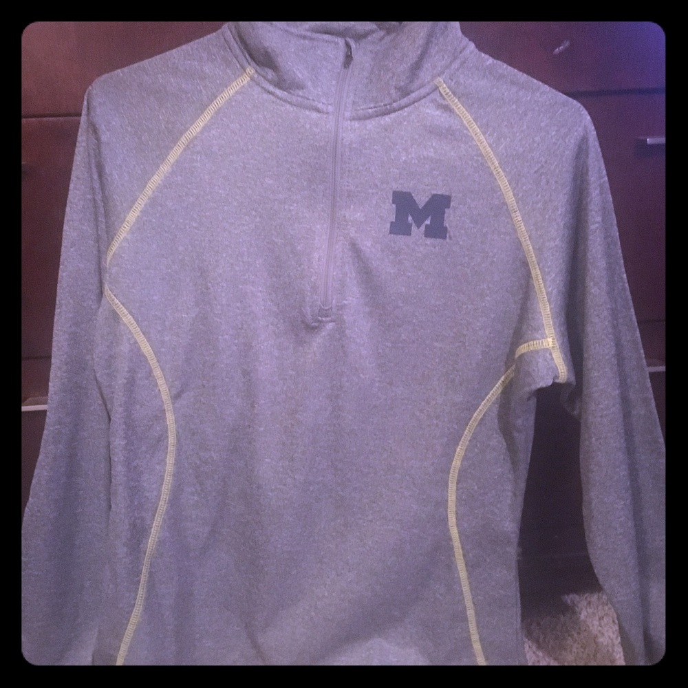 Michigan zip front sweatshirt