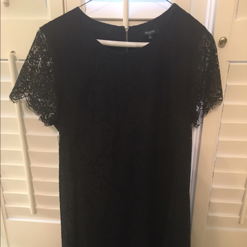 Black lace dress
