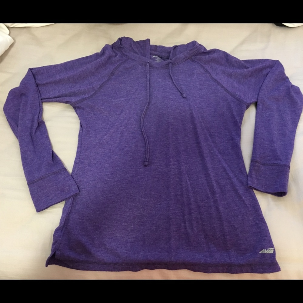 Purple lightweight athletic hoodie