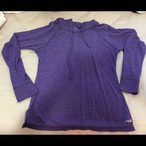 Purple lightweight athletic hoodie