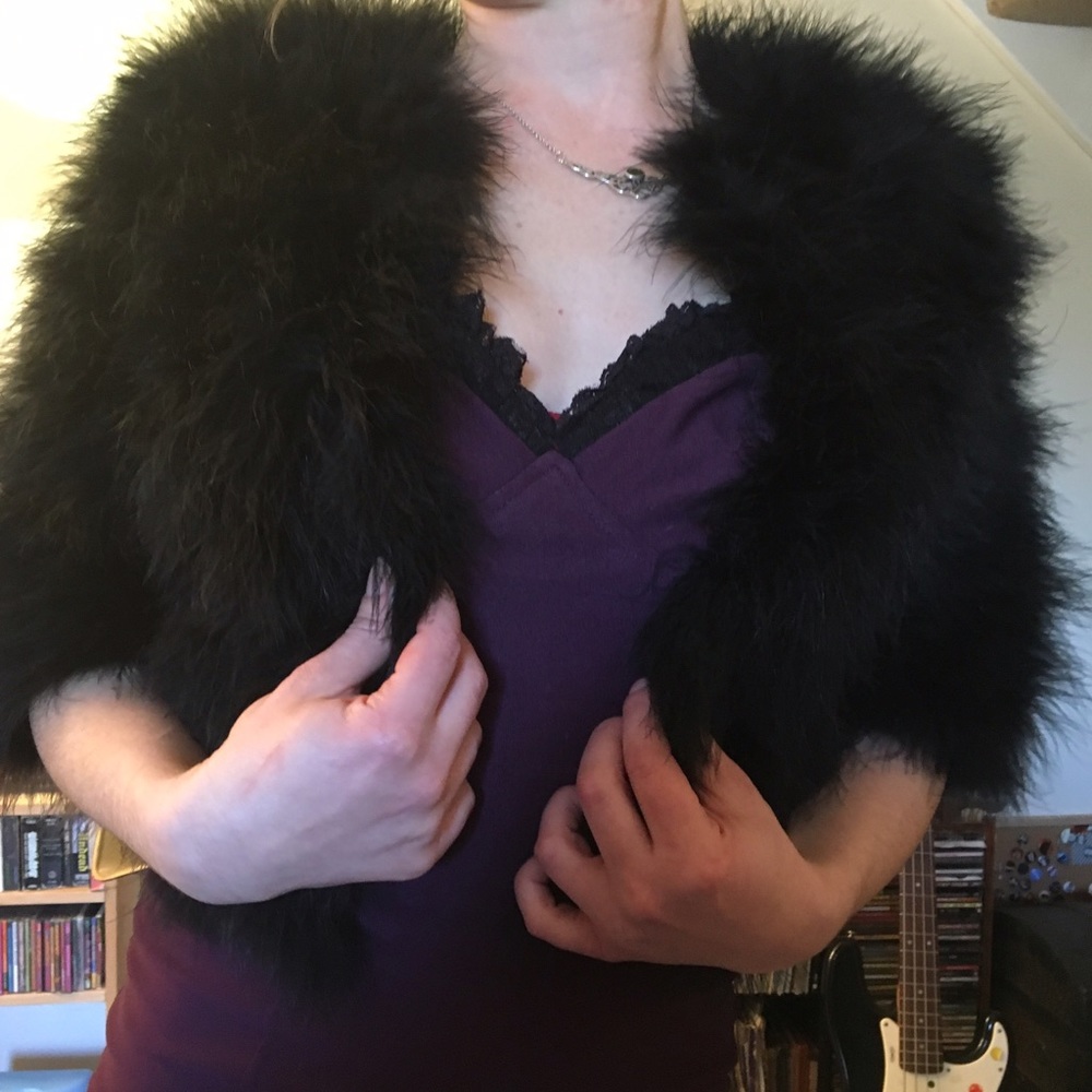 Vintage Feather Bolero