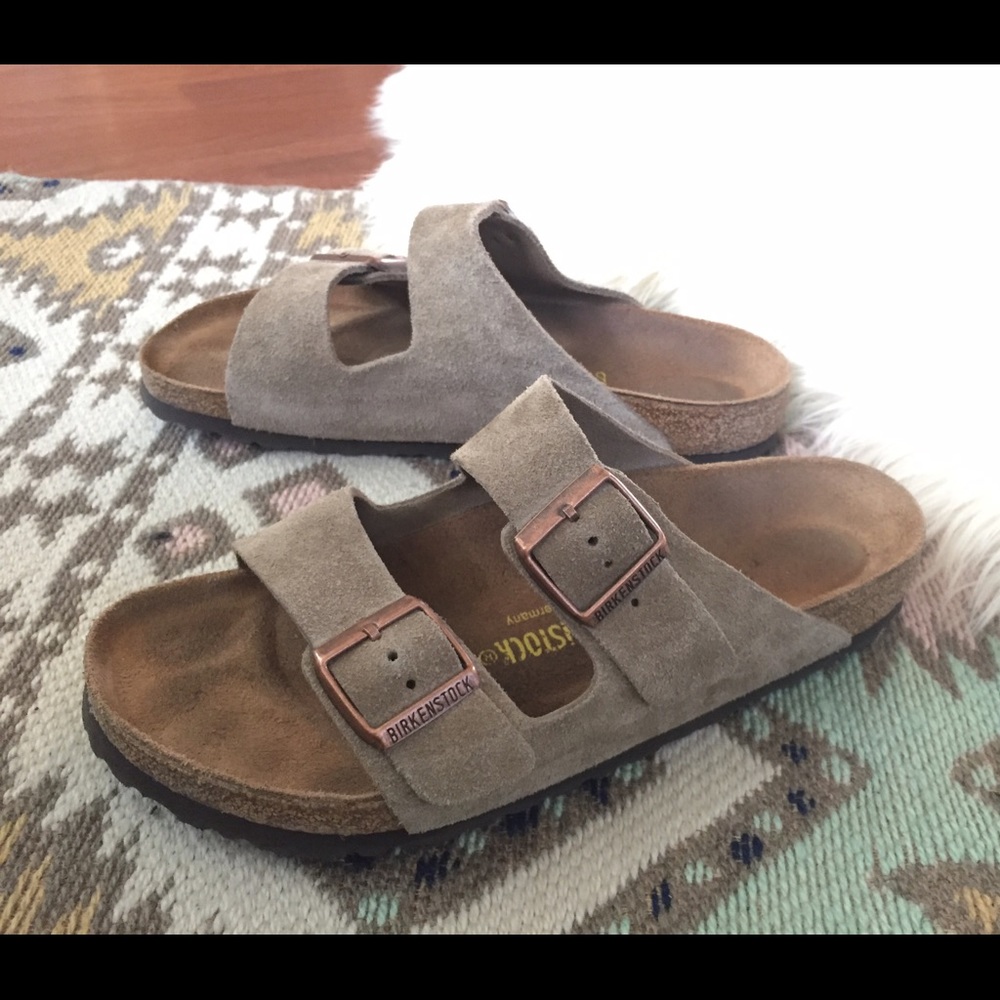 Birkenstock Arizona taupe suede - as new
