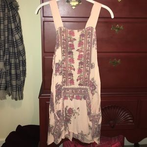 Free people pink printed dress
