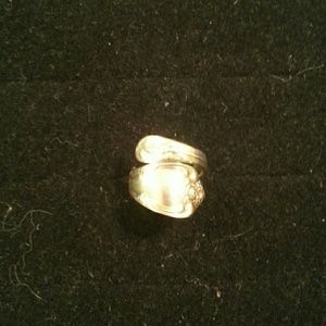 Silver spoon ring