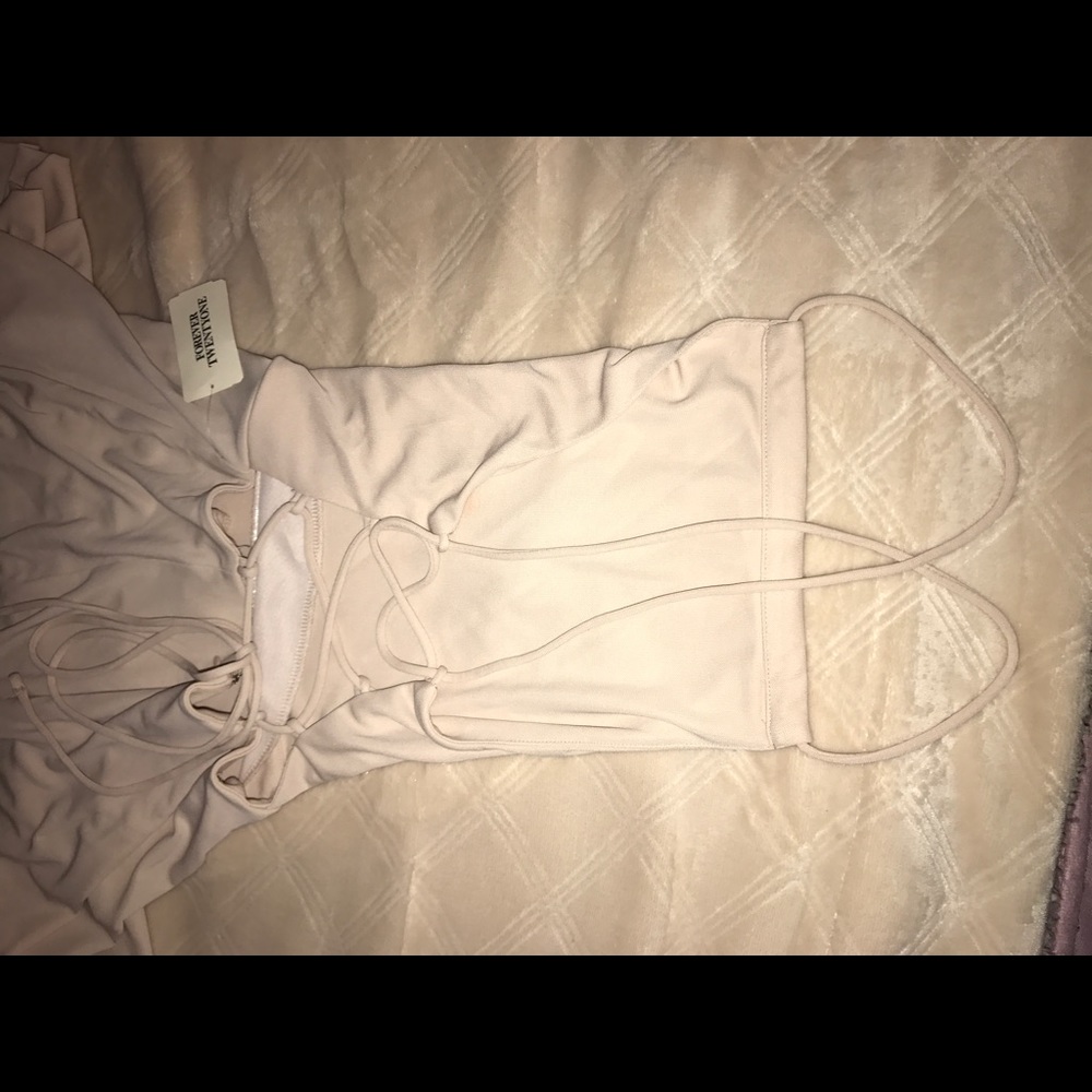 Long elegant cream dress