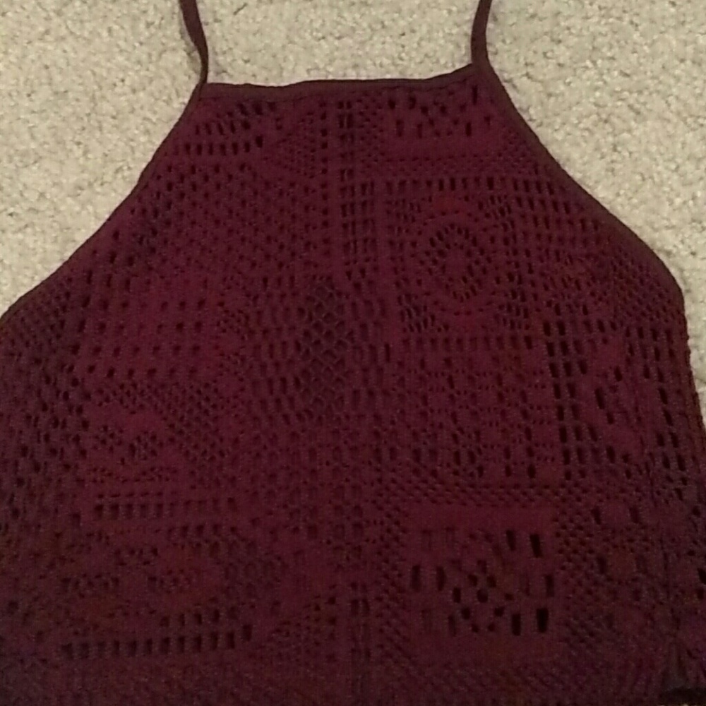 Maroon crop top - Picture 2 of 2