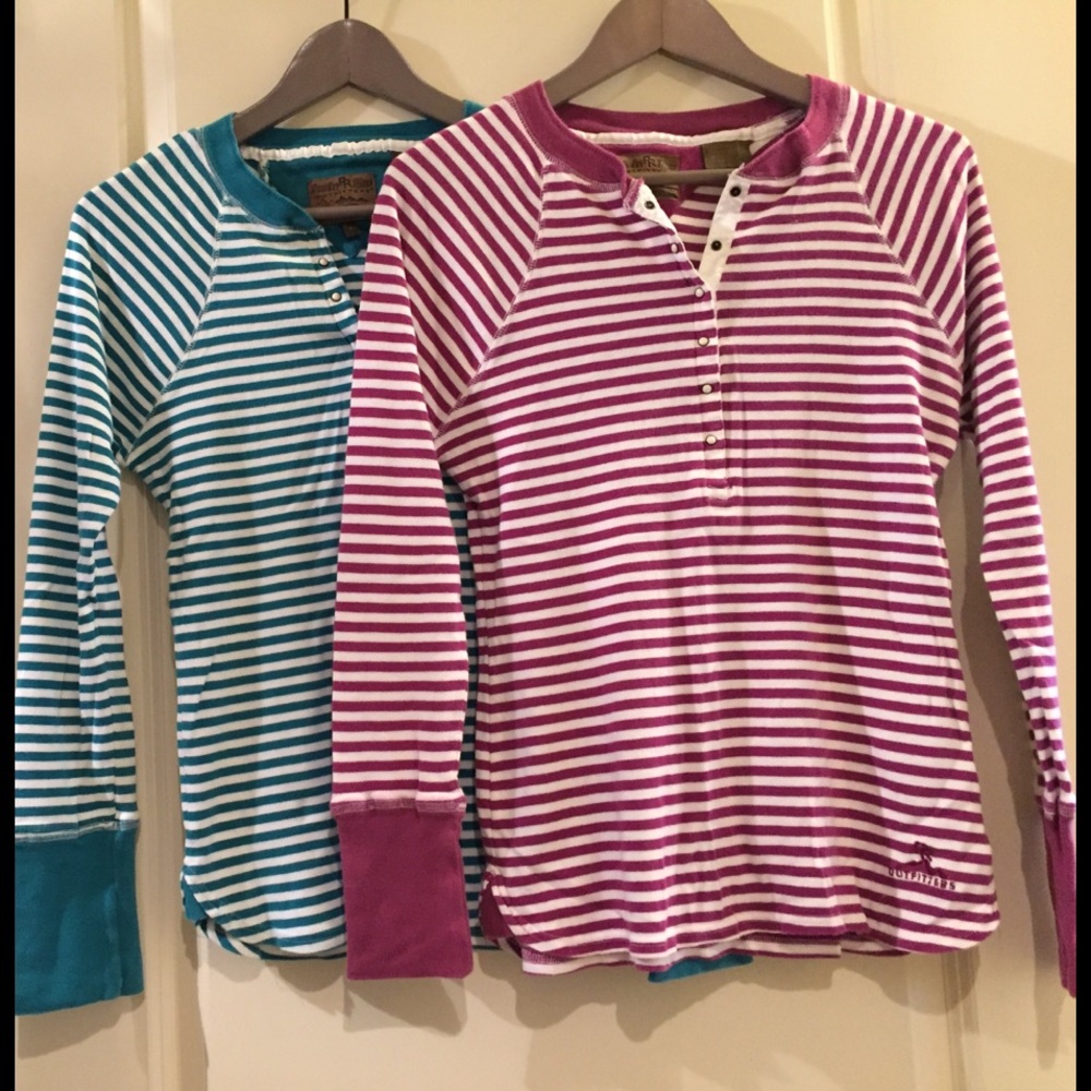*SOLD* Powder River Long Sleeve Stripe Henley