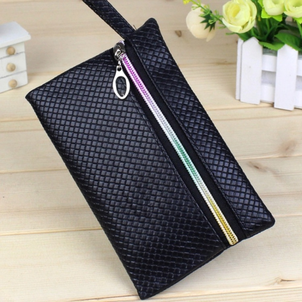 Rainbow leather cluch/makeup bag - Picture 1 of 4