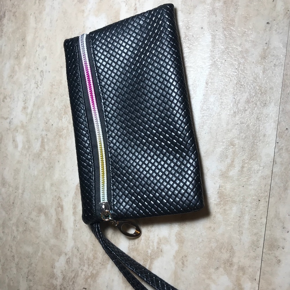 Rainbow leather cluch/makeup bag - Picture 2 of 4