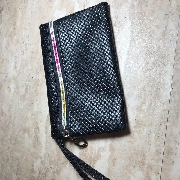 Rainbow leather cluch/makeup bag - Picture 2 of 4