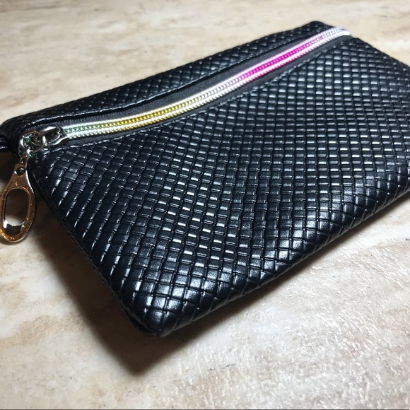 Rainbow leather cluch/makeup bag - Picture 3 of 4