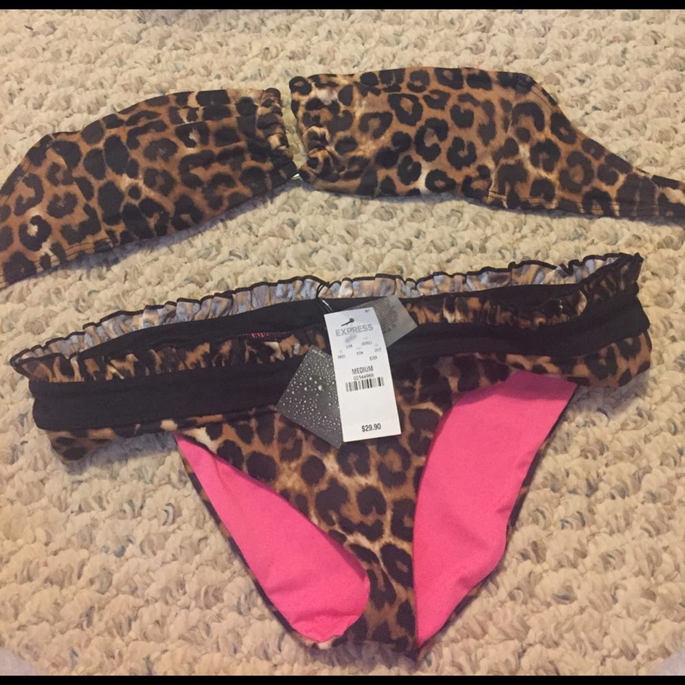 Victoria Secret leopard print bathing suit