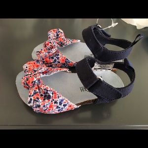 Oshkosh floral sandals for baby girl!