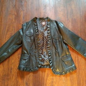Faux leather jacket