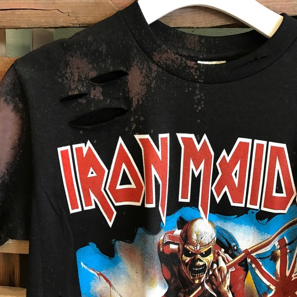 Iron Maiden vintage distressed band tee - Picture 2 of 3