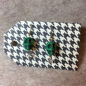 Green Skull 💀Earrings