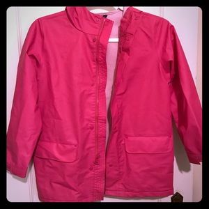 Girl's pink raincoat