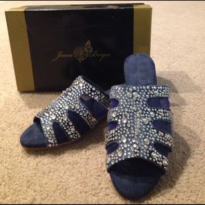 Joan Boyce Denim Wedges