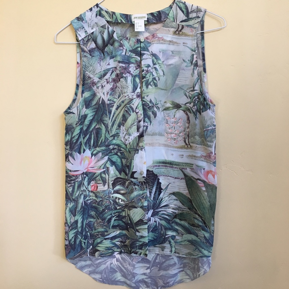 FINAL H&M conscious collection tropical sleeveless