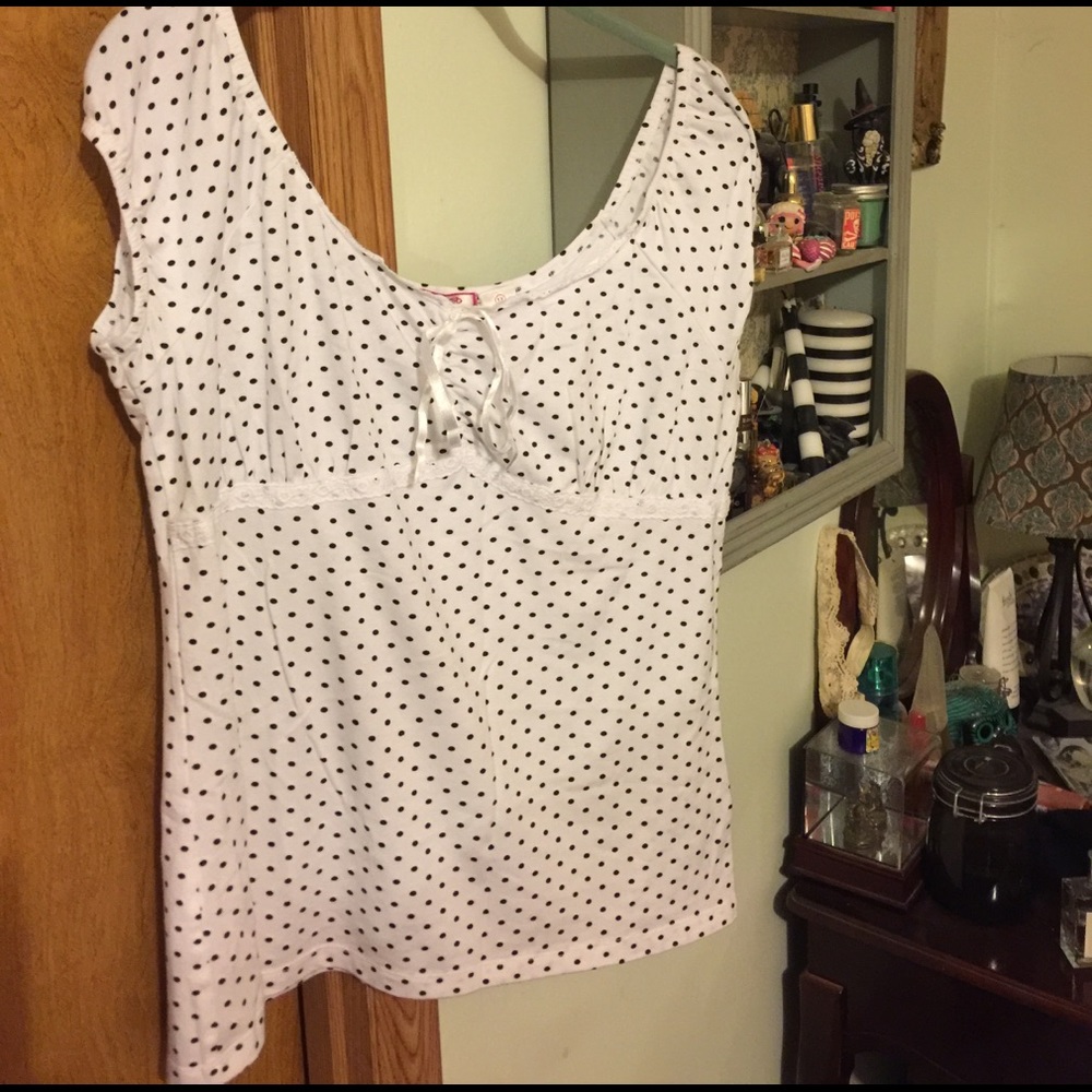 Polka dot blouse