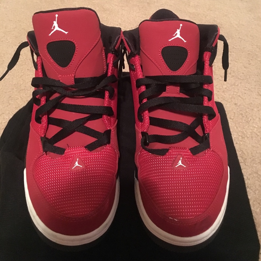Red and Black Jordan's