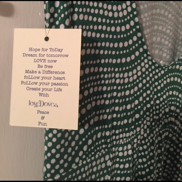 LastChance Green & White Polka Dot Open Back Dress - Picture 3 of 4