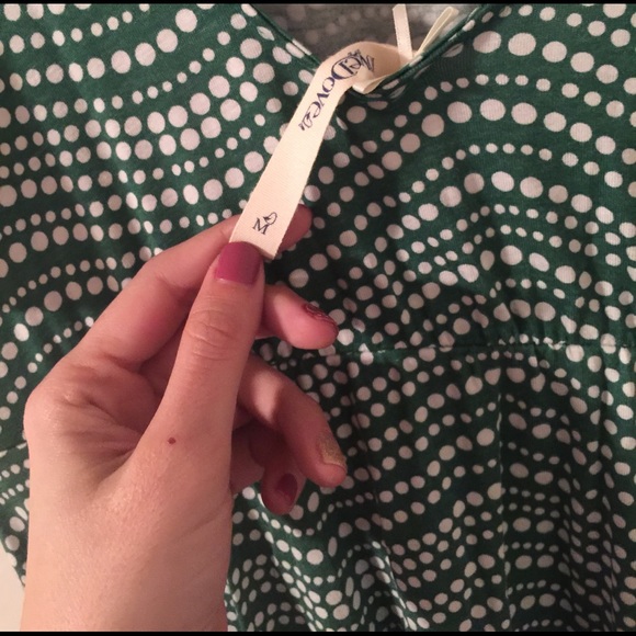 LastChance Green & White Polka Dot Open Back Dress - Picture 4 of 4