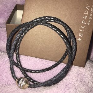 Silpada Braided Leather Necklace