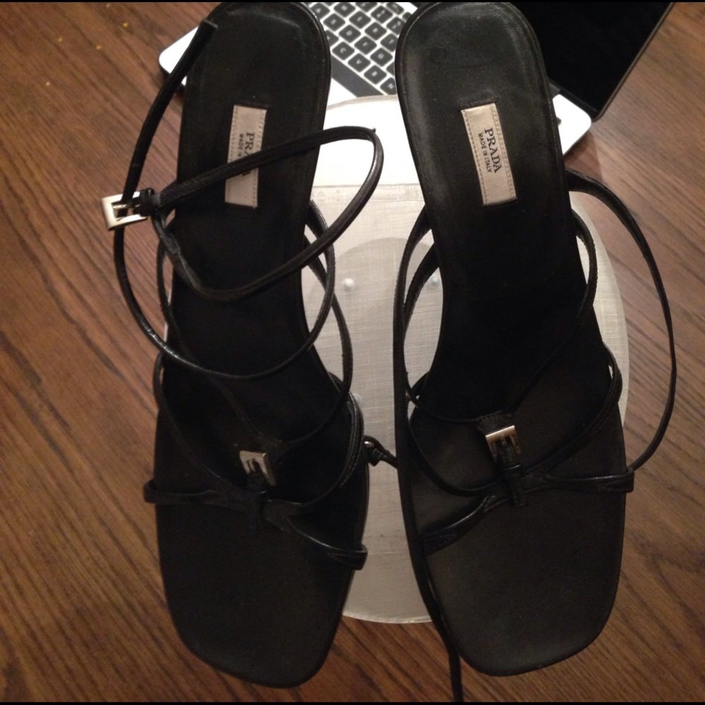 Prada Black Sandals