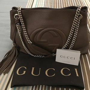 Authentic Gucci with Chain Handle Bag