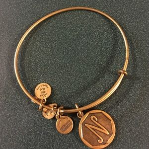 Alex & Ani Gold Initial Bracelet