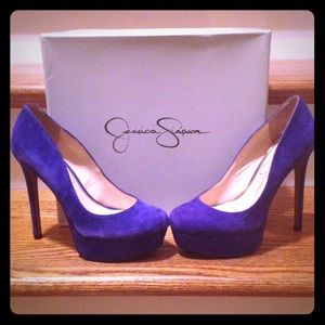 Jessica Simpson New Cobalt Blue Suede Pumps
